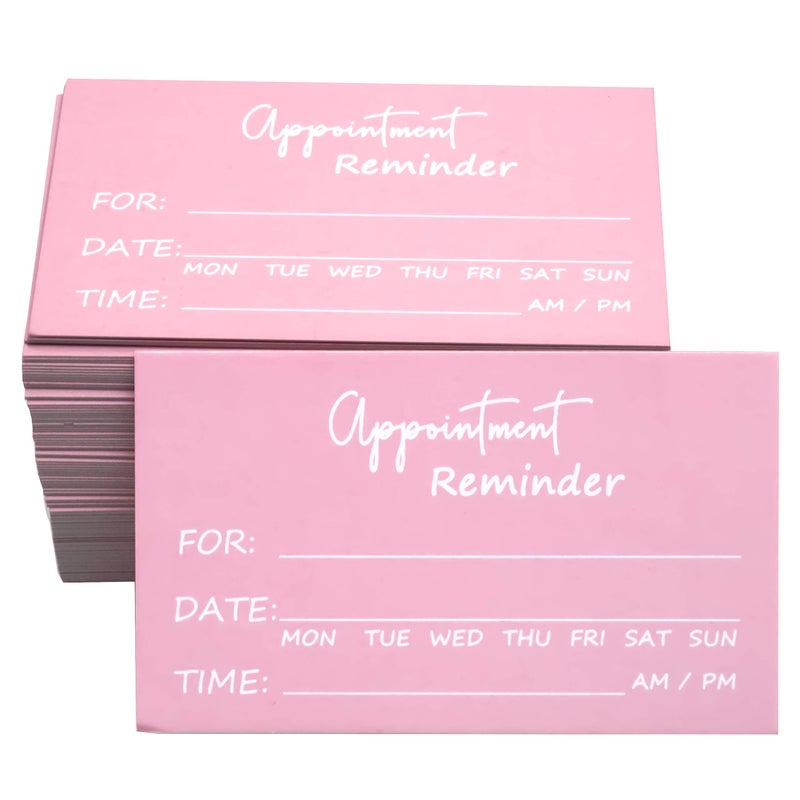 RXBC2011 بطاقات تذكير بالمواعيد RXBC2011 100 باللون الوردي - Image 1